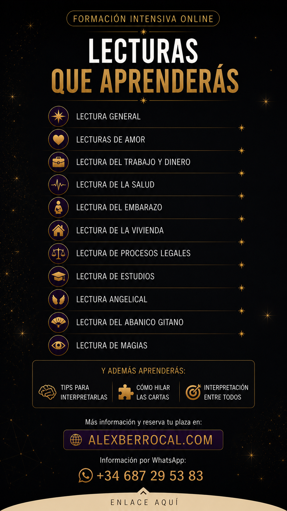 INTENSIVO DE INTERPRETACIÓN Y LECTURAS DE TAROT- Lecturas para diferentes situaciones reales, interpretación práctica y seguridad al leer tarot.