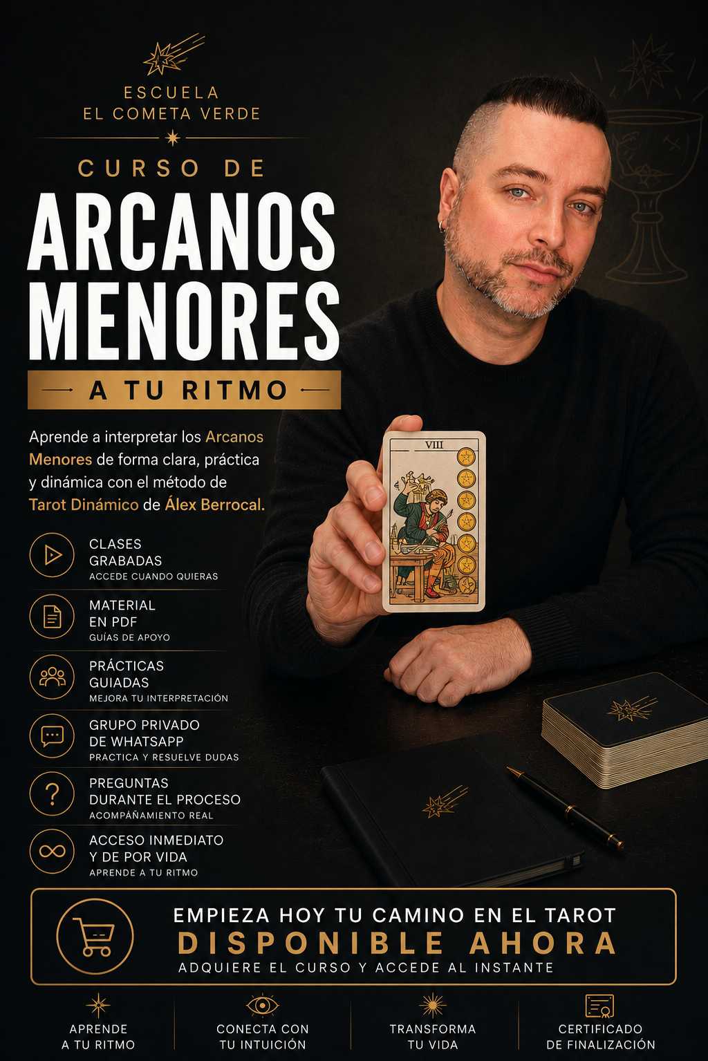 ✨ CURSO DE ARCANOS MENORES — FORMACIÓN A TU RITMO ✨