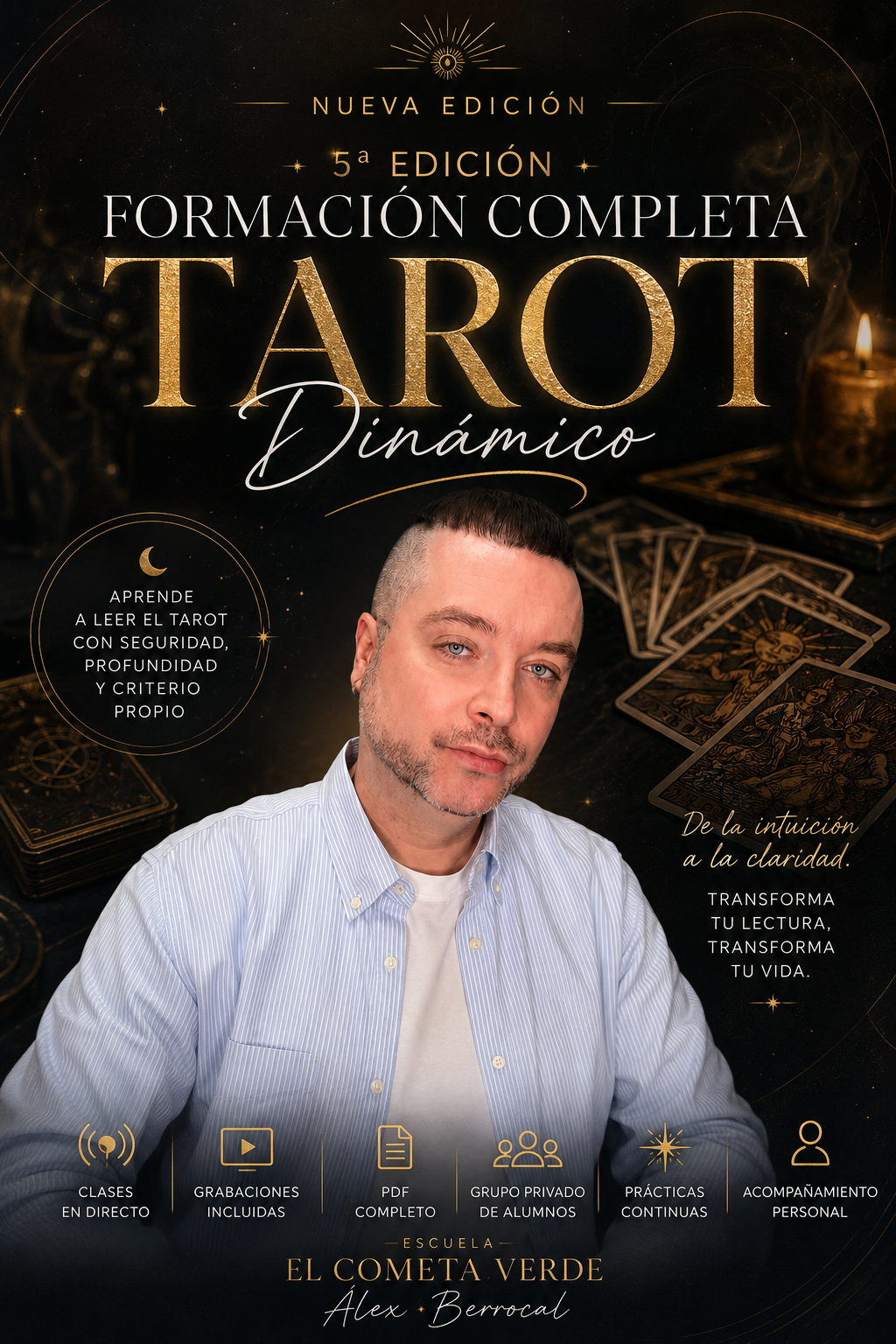 PROXIMA EDICION SEPTIEMBRE 🜂 FORMACIÓN COMPLETA · TAROT DINÁMICO - ( en directo)