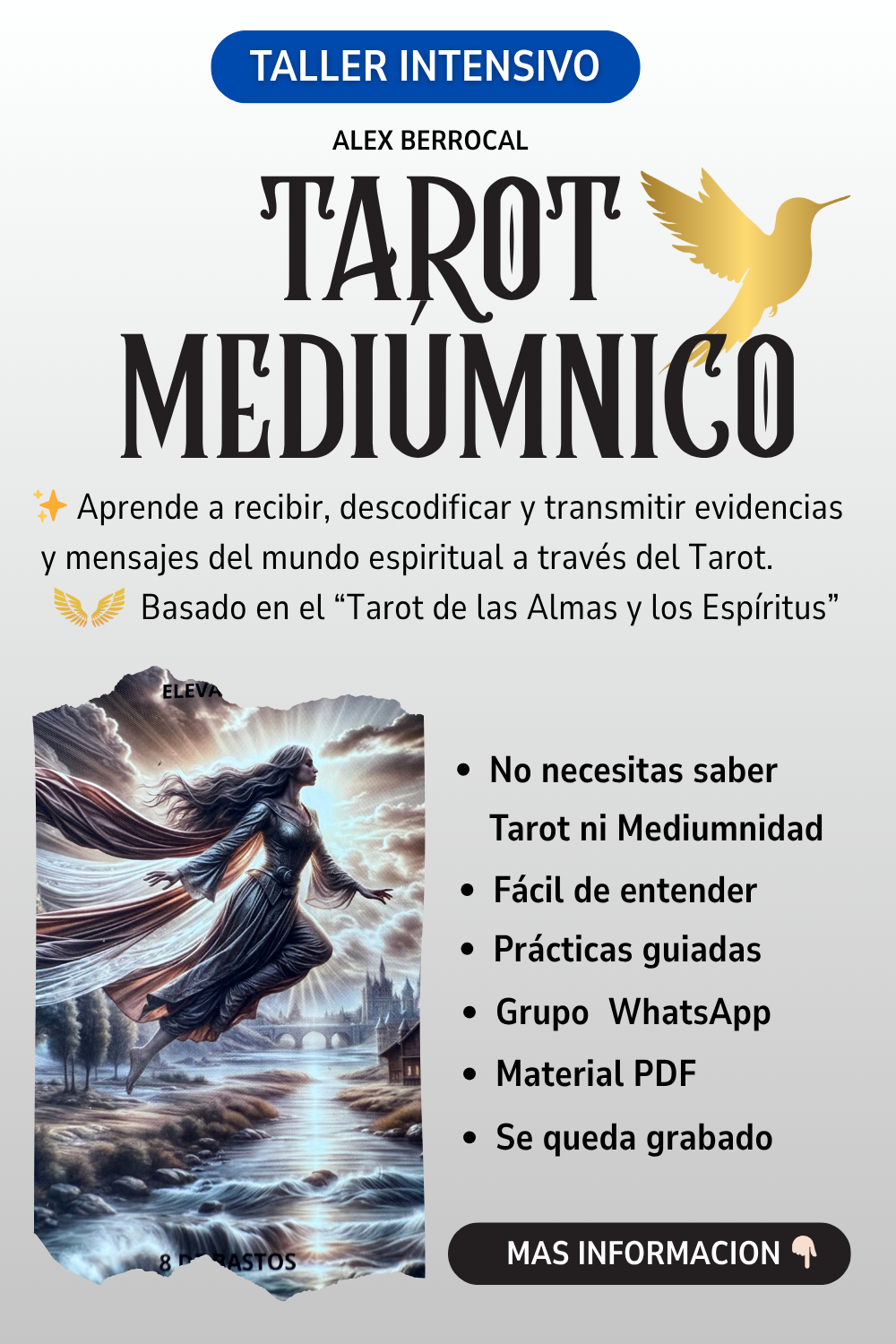 ✨ TALLER INTENSIVO DE TAROT MEDIÚMNICO - Un método único para recibir mensajes y evidencias del otro plano