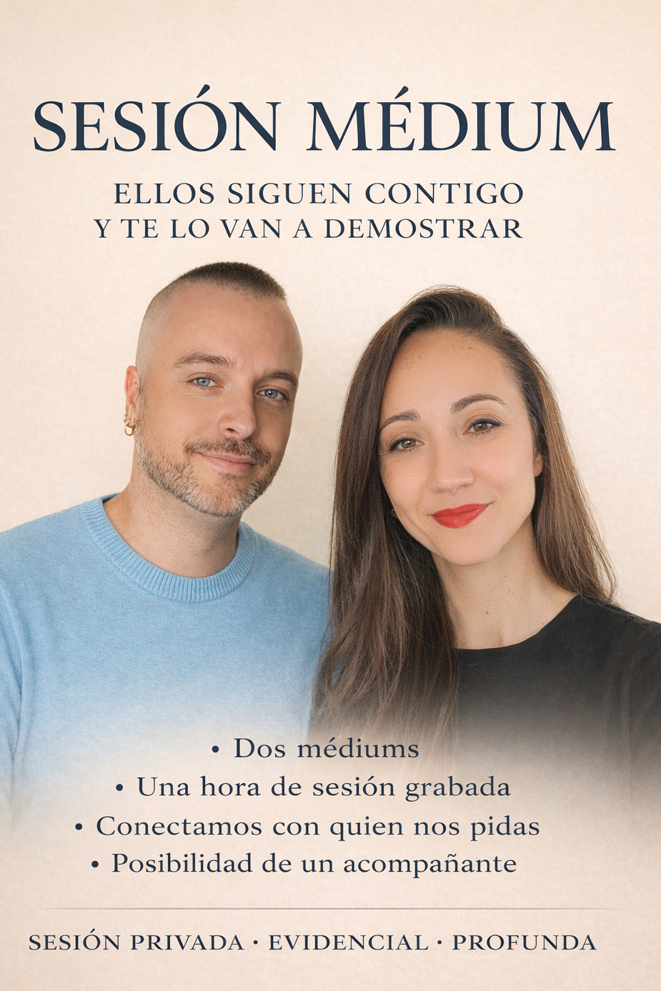 SESIÓN DE MEDIUMNIDAD EVIDENCIAL - Alex y Natalia -Conexión evidencial con validación clara y acompañamiento profesional