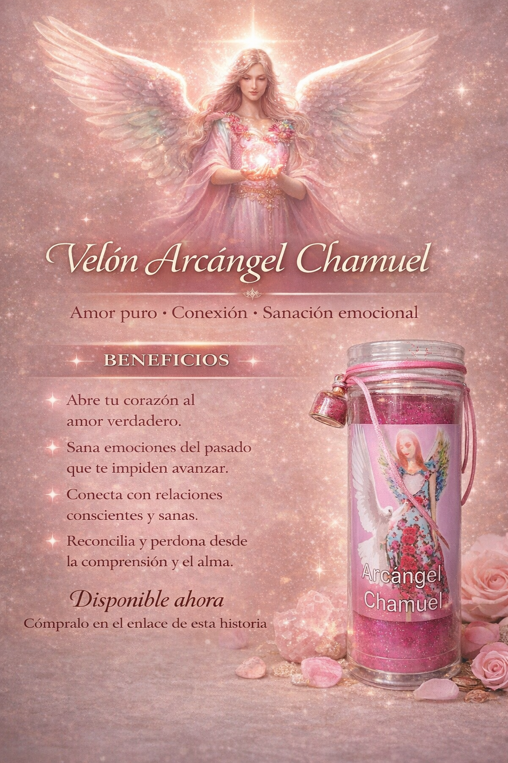 VELÓN ARCANGEL CHAMUEL- Amor puro y conexión - Shop