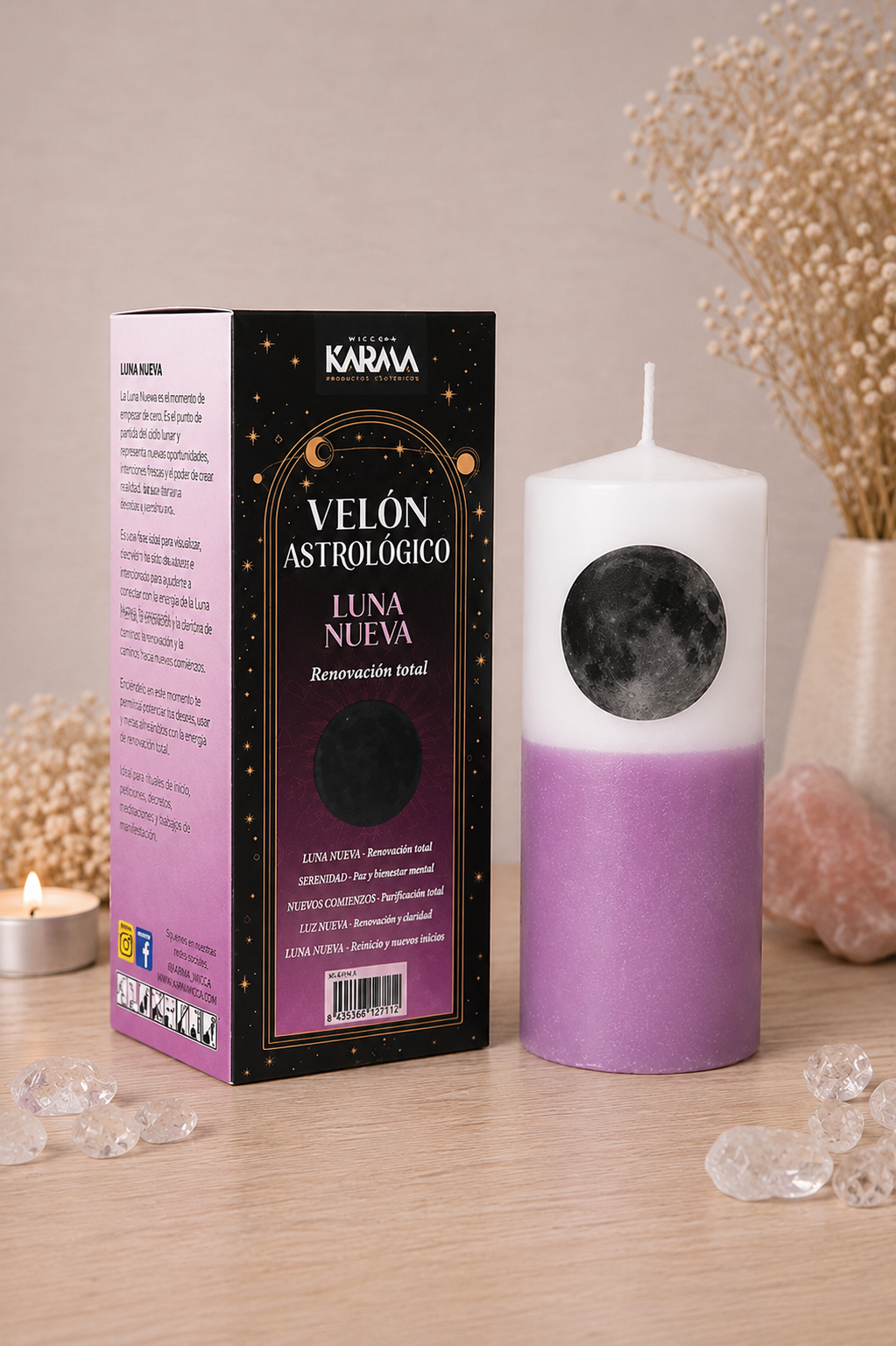 🌑 VELÓN ASTROLÓGICO – Luna Nueva · renovación total