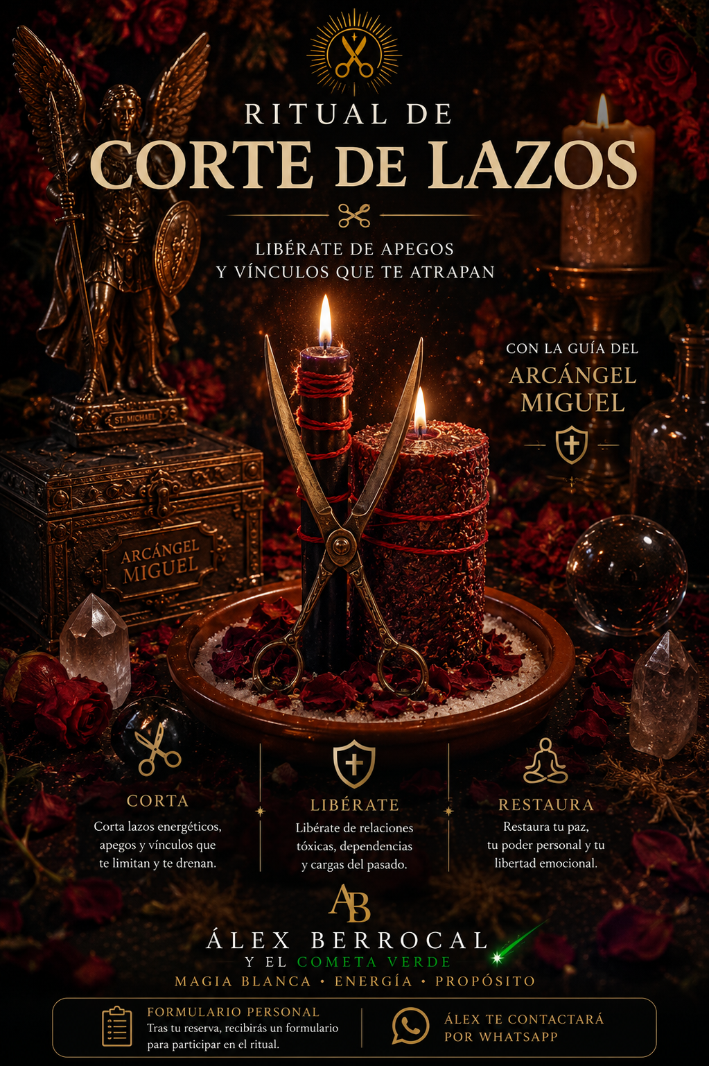 RITUAL DE CORTE DE LAZOS – Libérate de apegos y vínculos que te atrapan
