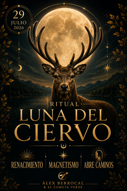 🌕 RITUAL LUNA DEL CIERVO · 29 JULIO 2026 - Renacimiento · Magnetismo · Nuevos Caminos