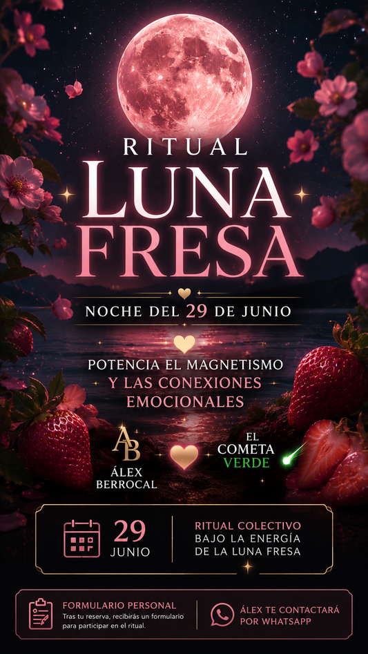 🌕 RITUAL LUNA FRESA — NOCHE DEL 29 DE JUNIO 🌕 LA LUNA DEL AMOR, EL MAGNETISMO Y LAS CONEXIONES EMOCIONALES
