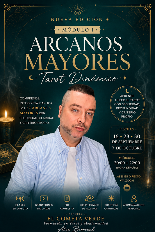 ✨ PRÓXIMA EDICIÓN · SEPTIEMBRE 2026 🜂 MÓDULO I · ARCANOS MAYORES ( en directo)