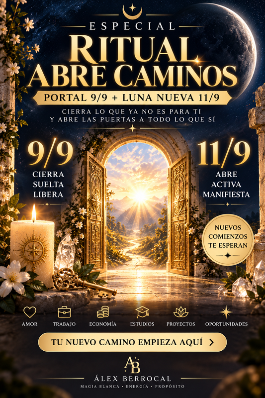 RITUAL ABRE CAMINOS · Desbloquea. Activa. Avanza.