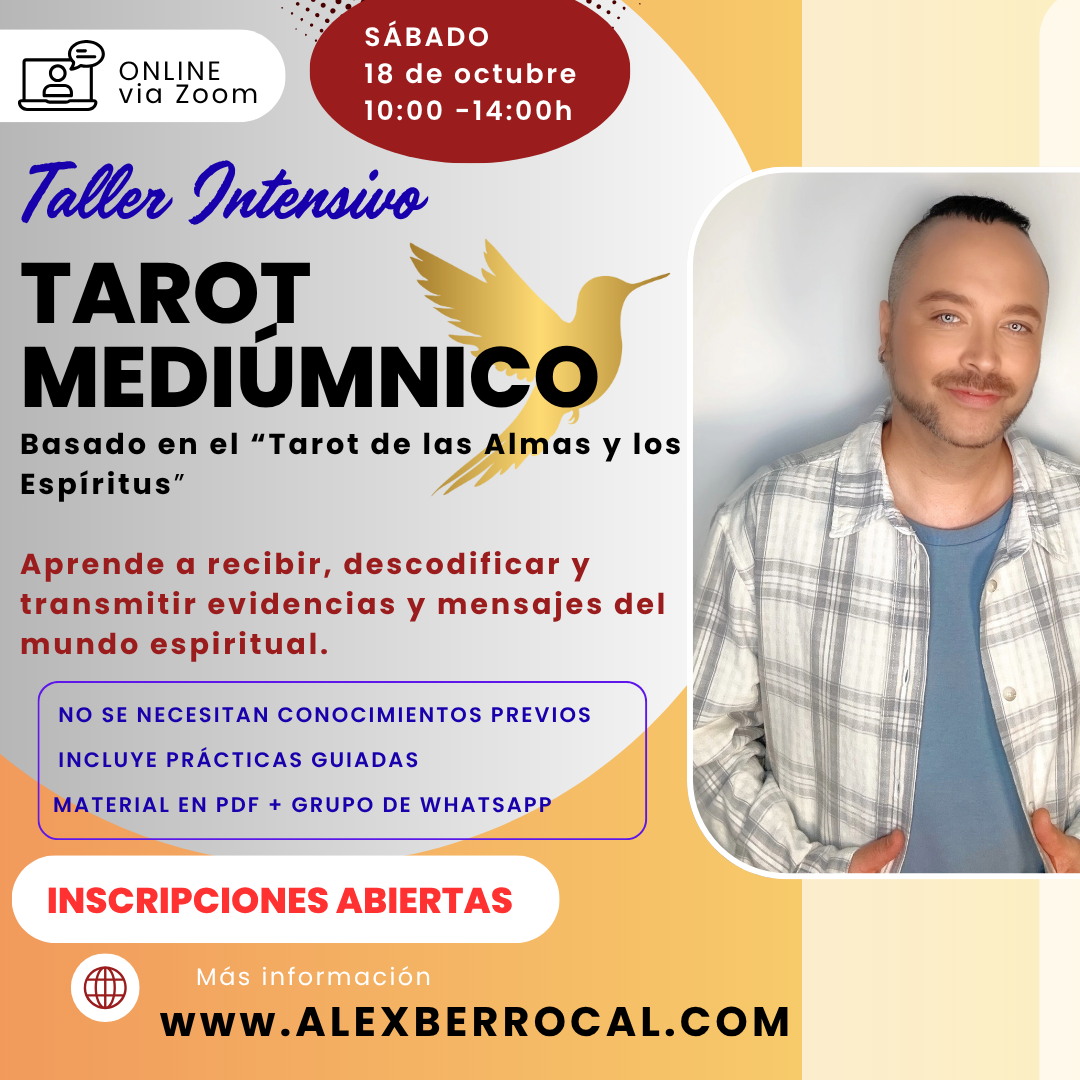✨ TALLER INTENSIVO DE TAROT MEDIÚMNICO - Un método único para recibir mensajes y evidencias del otro plano