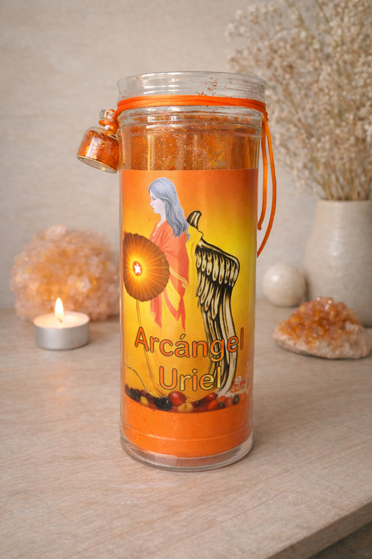 VELÓN ARCÁNGEL URIEL - Abundancia, properidad y guía divina - Shop