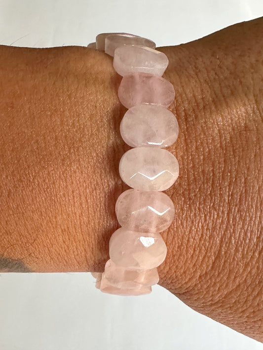 PULSERA DE CUARZO ROSA - Amor y amonia