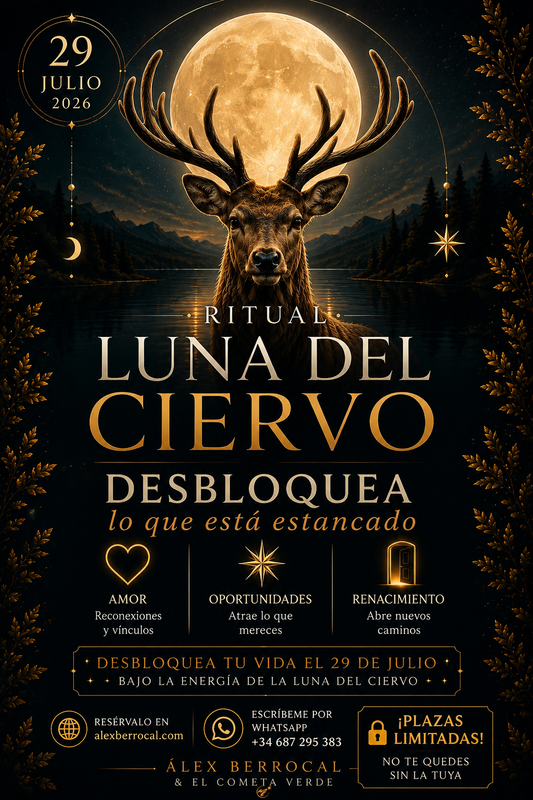 🌕 🌕 Ritual Luna del Ciervo · 29 julio 2026 🦌 Desbloquea lo que está estancado