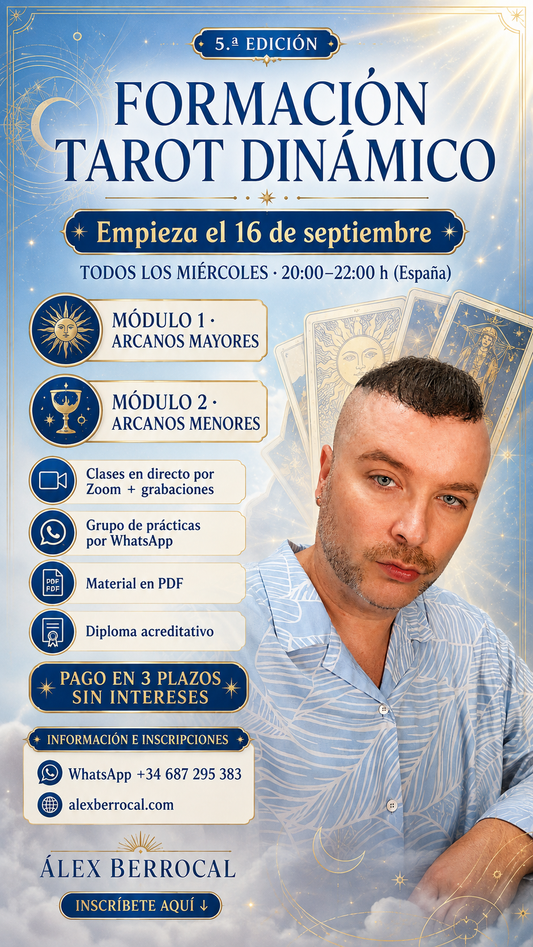 PROXIMA EDICION SEPTIEMBRE 🜂 · CURSO TAROT DINÁMICO - Formación completa