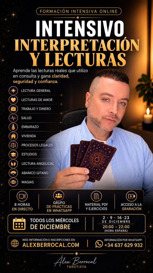 INTENSIVO DE INTERPRETACIÓN Y LECTURAS DE TAROT – curso práctico de lecturas reales