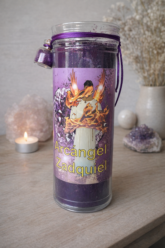 VELON ARCÁNGEL ZADQUIEL – Transmutación, limpieza y liberación espiritual ✨ Shop