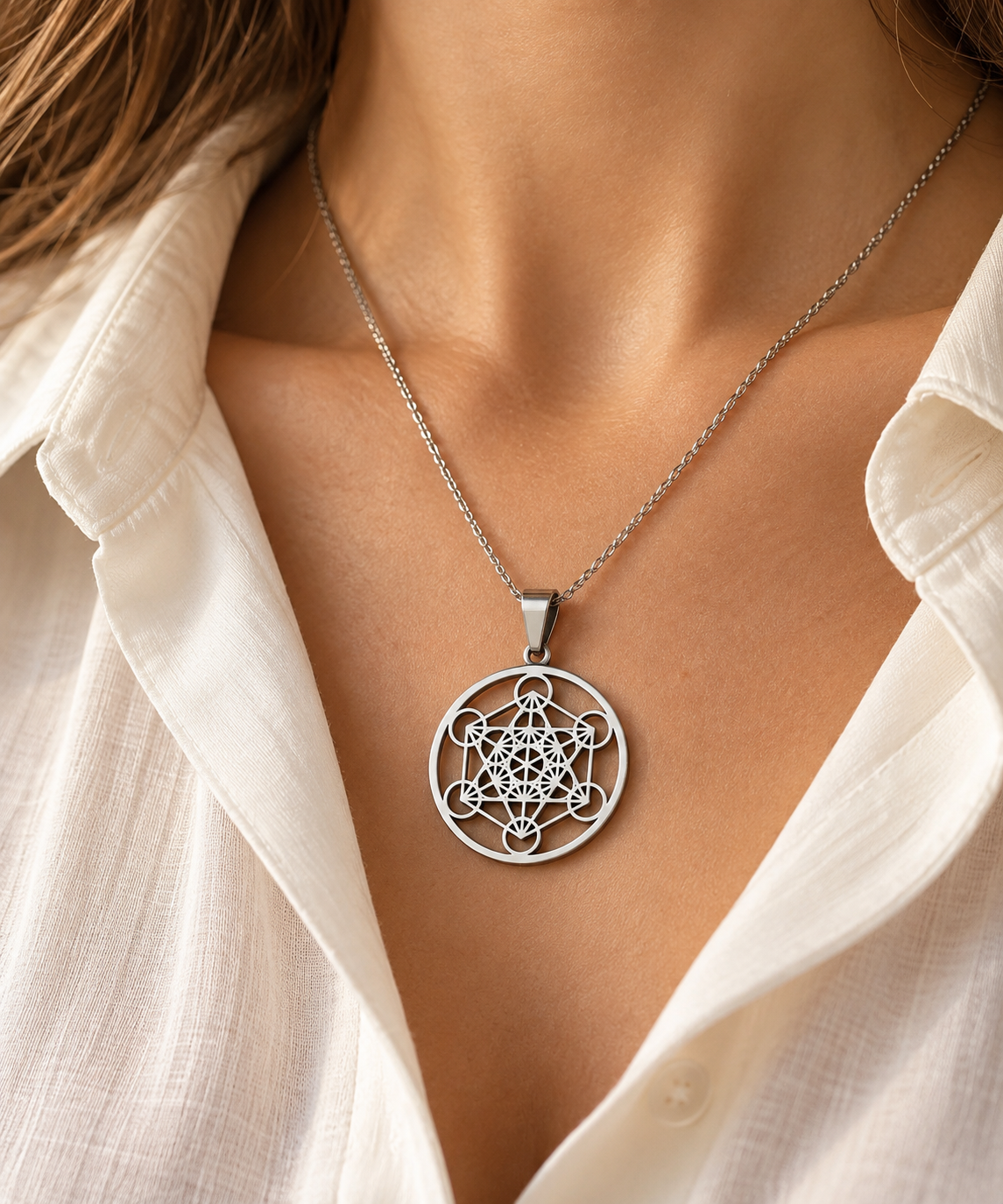 🔯 COLGANTE CUBO DE METATRÓN · Protección, equilibrio y armonización energética