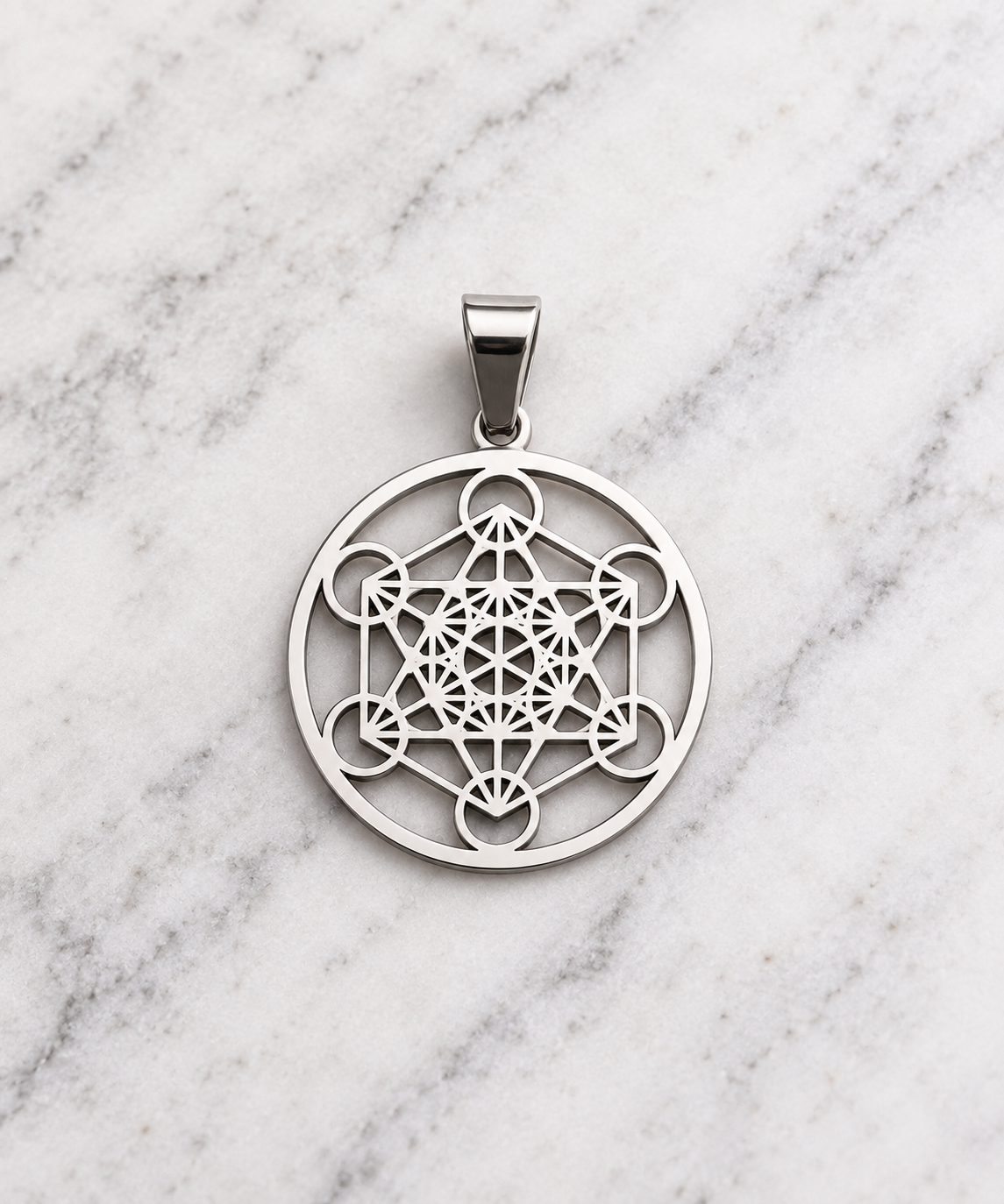 🔯 COLGANTE CUBO DE METATRÓN · Protección, equilibrio y armonización energética