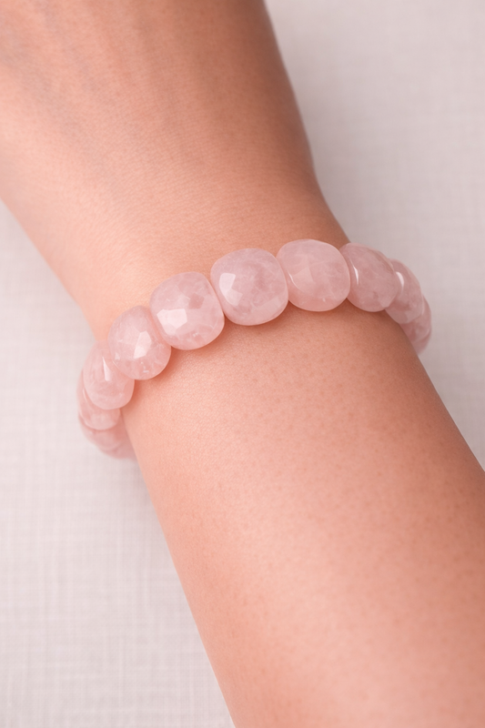 PULSERA DE CUARZO ROSA - Amor y amonia - Shop