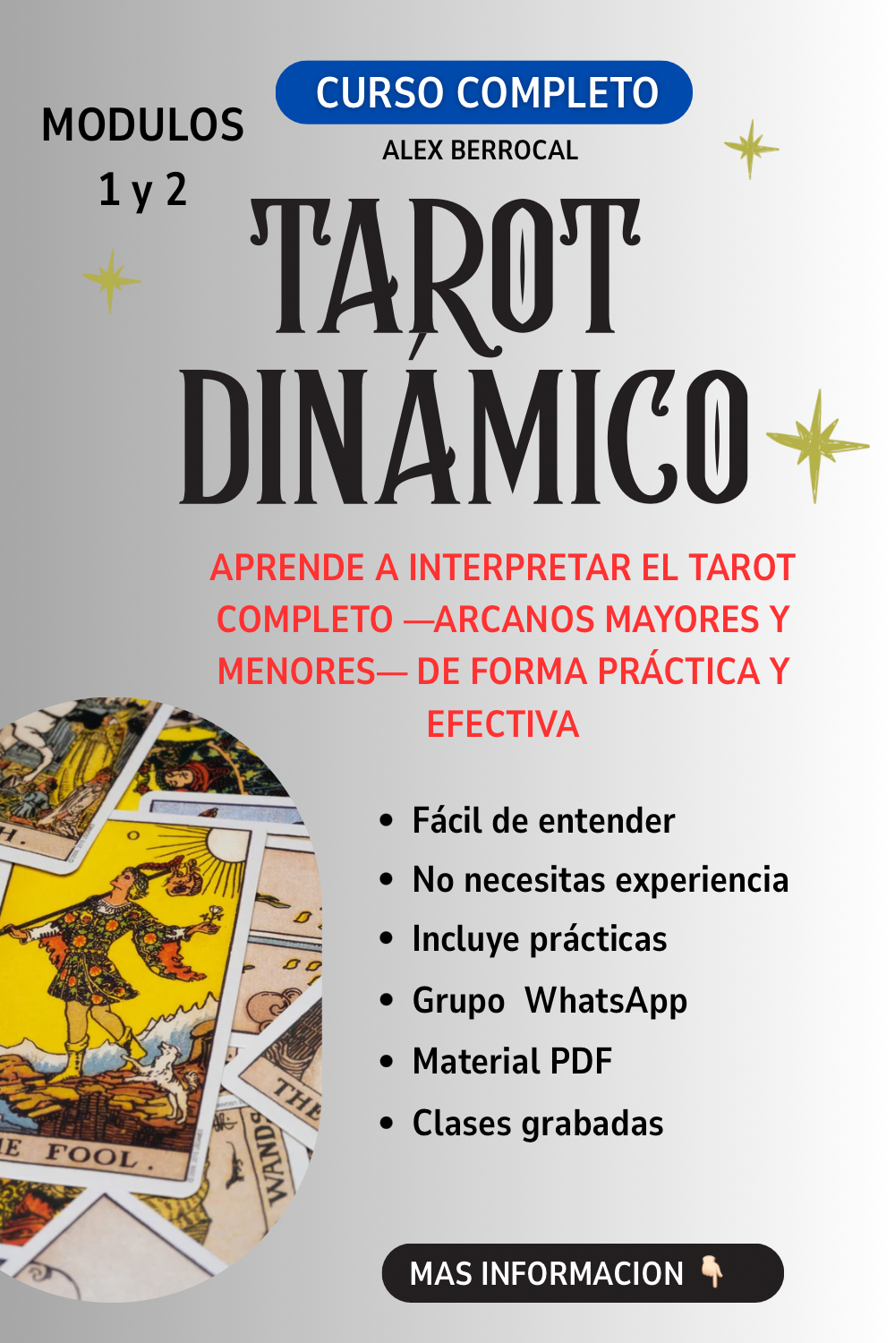 CURSO DE TAROT COMPLETO – ARCANOS MAYORES Y ARCANOS MENORES