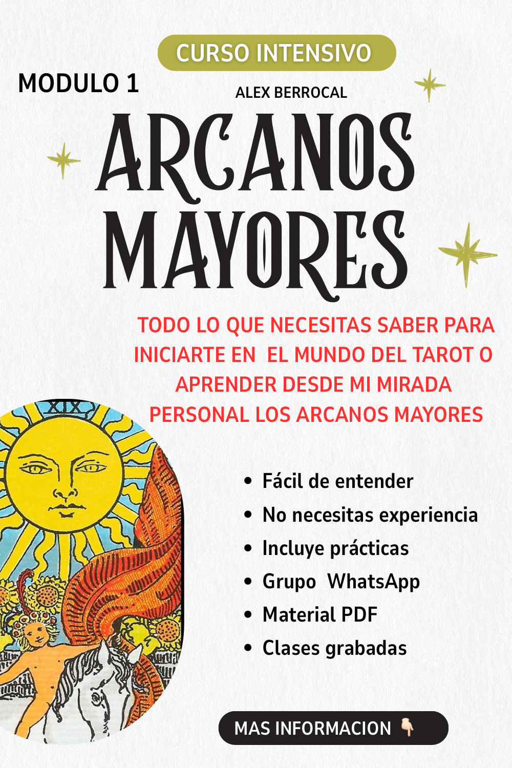TAROT Dinámico – Curso de Tarot · Módulo 1: Arcanos Mayores